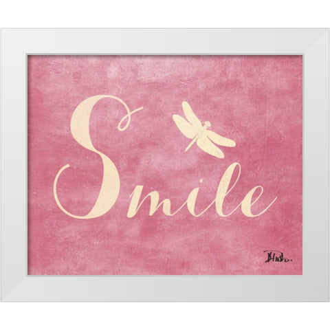 Laugh and Smile II White Modern Wood Framed Art Print by Pinto, Patricia