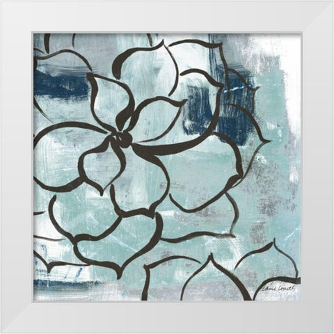 Cool Vision Floral I White Modern Wood Framed Art Print by Loreth, Lanie
