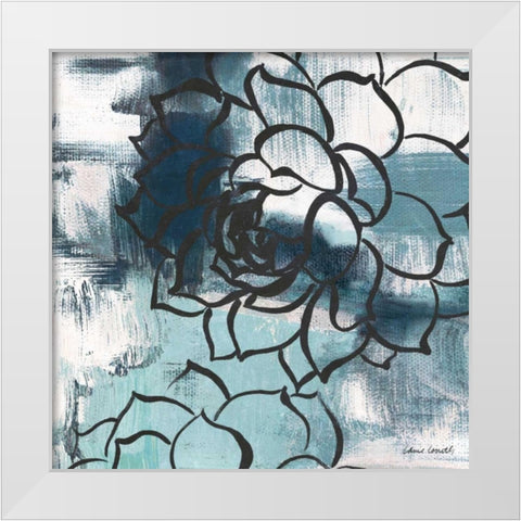 Cool Vision Floral II White Modern Wood Framed Art Print by Loreth, Lanie