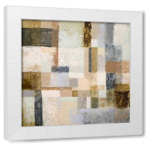Mid Geometry II White Modern Wood Framed Art Print by Marcon, Michael