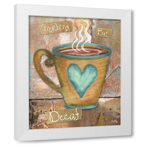 Coffee Collage I White Modern Wood Framed Art Print by Medley, Elizabeth