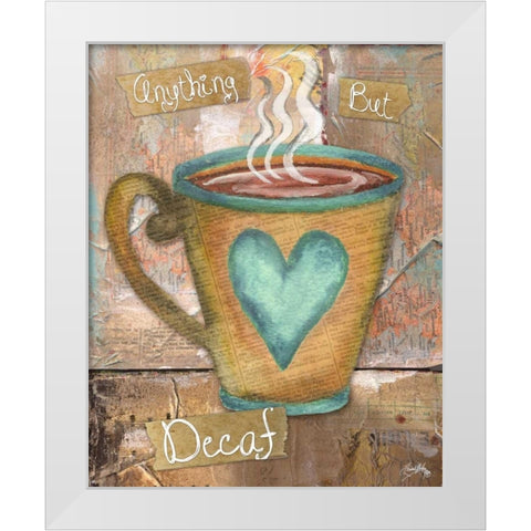 Coffee Collage I White Modern Wood Framed Art Print by Medley, Elizabeth