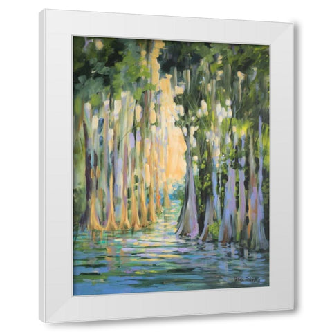 Through the Marsh II White Modern Wood Framed Art Print by Slivka, Jane