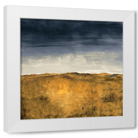 Blue Modern Landscape I White Modern Wood Framed Art Print by Loreth, Lanie
