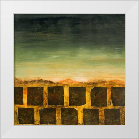 Modern Landscape II White Modern Wood Framed Art Print by Loreth, Lanie