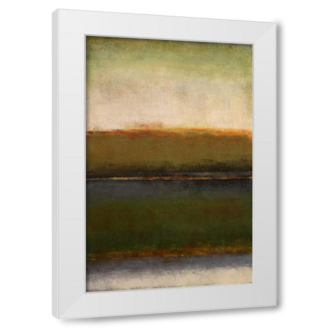 Mossy Landscape White Modern Wood Framed Art Print by Loreth, Lanie