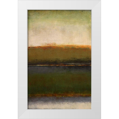 Mossy Landscape White Modern Wood Framed Art Print by Loreth, Lanie