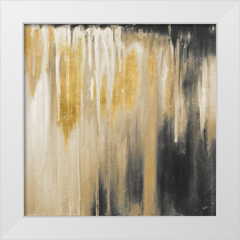 Gold Paysage I White Modern Wood Framed Art Print by Pinto, Patricia