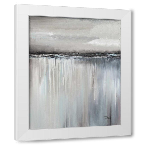 Muted Paysage I White Modern Wood Framed Art Print by Pinto, Patricia