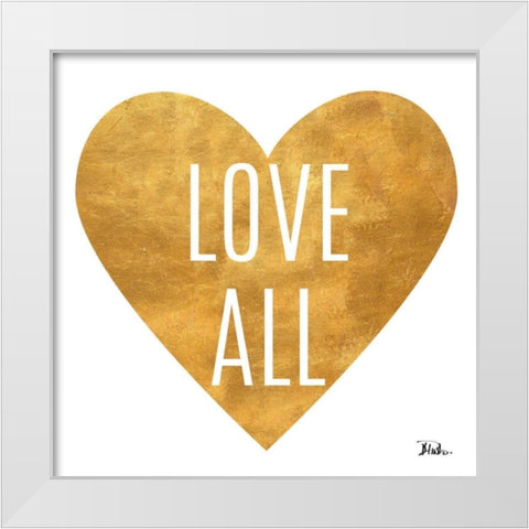 Love and Live on White I White Modern Wood Framed Art Print by Pinto, Patricia