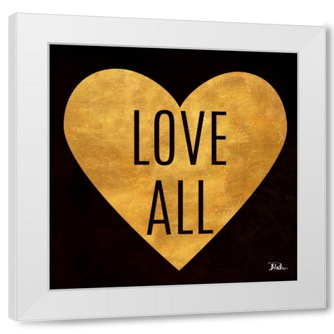 Love and Live I White Modern Wood Framed Art Print by Pinto, Patricia