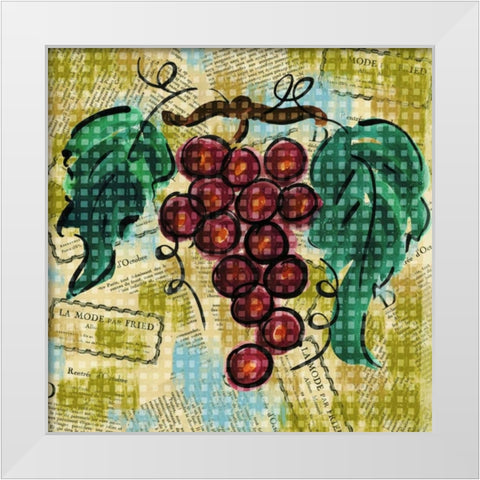 Fashion Fruit III White Modern Wood Framed Art Print by Biscardi, Nicholas