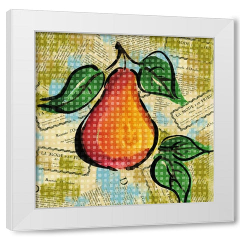 Fashion Fruit V White Modern Wood Framed Art Print by Biscardi, Nicholas