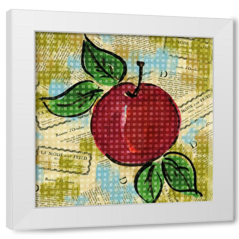Fashion Fruit I White Modern Wood Framed Art Print by Biscardi, Nicholas