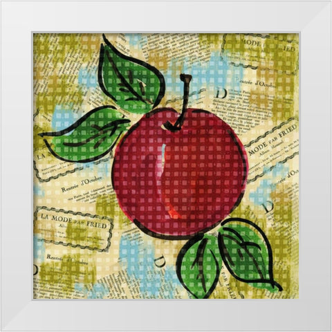 Fashion Fruit I White Modern Wood Framed Art Print by Biscardi, Nicholas