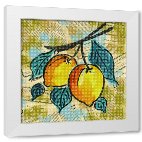 Fashion Fruit II White Modern Wood Framed Art Print by Biscardi, Nicholas