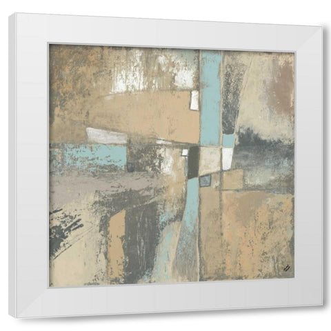 Cool Tangent I White Modern Wood Framed Art Print by Marcon, Michael