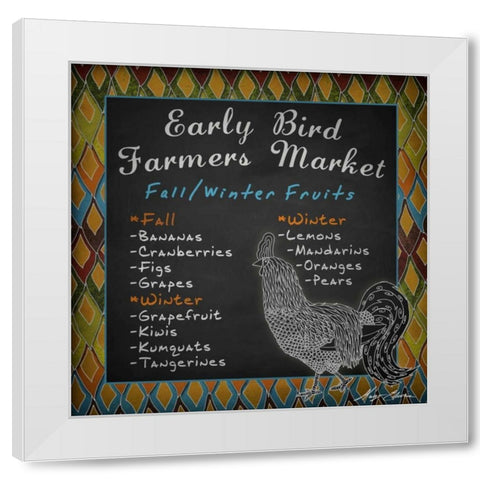 Early Bird I White Modern Wood Framed Art Print by Edwins, Hugo