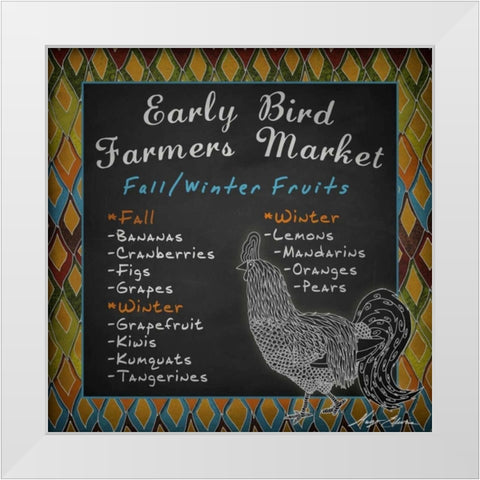 Early Bird I White Modern Wood Framed Art Print by Edwins, Hugo