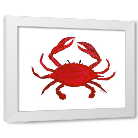 Pincher I White Modern Wood Framed Art Print by Edwins, Hugo