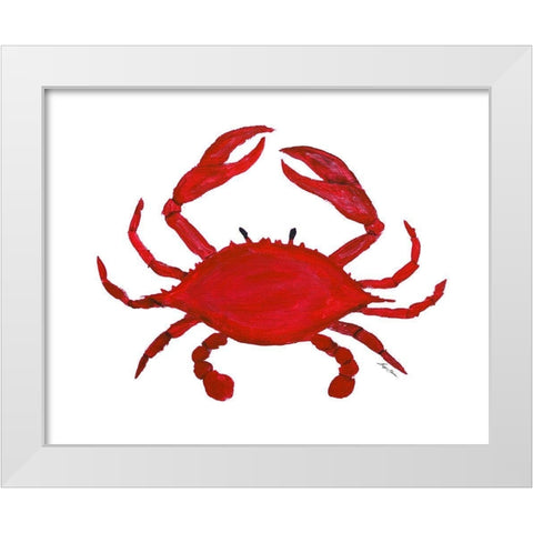 Pincher I White Modern Wood Framed Art Print by Edwins, Hugo