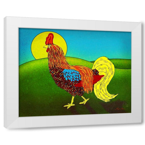 Bright and Early I White Modern Wood Framed Art Print by Edwins, Hugo
