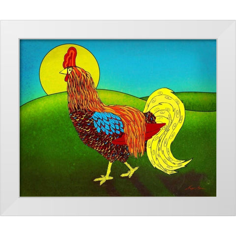 Bright and Early I White Modern Wood Framed Art Print by Edwins, Hugo