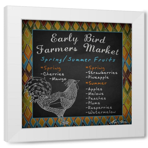 Early Bird II White Modern Wood Framed Art Print by Edwins, Hugo