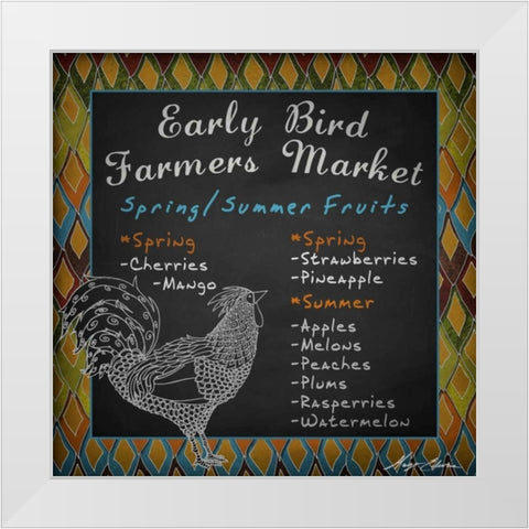 Early Bird II White Modern Wood Framed Art Print by Edwins, Hugo