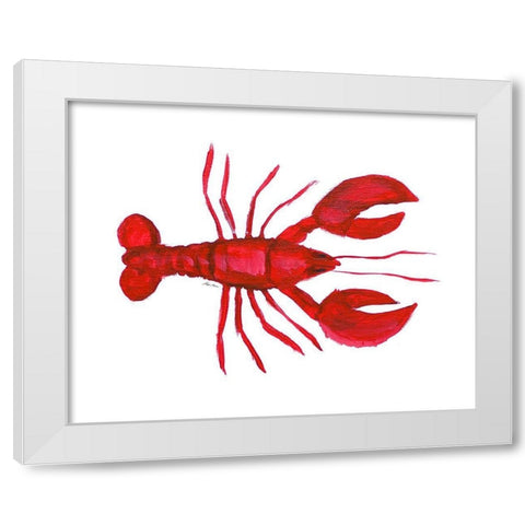 Pincher II White Modern Wood Framed Art Print by Edwins, Hugo