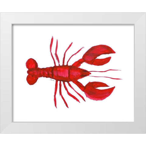 Pincher II White Modern Wood Framed Art Print by Edwins, Hugo