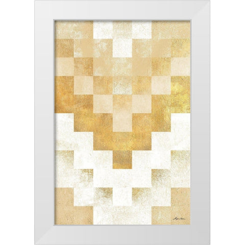 The Golden Path White Modern Wood Framed Art Print by Edwins, Hugo