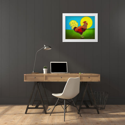 Bright and Early II White Modern Wood Framed Art Print by Edwins, Hugo