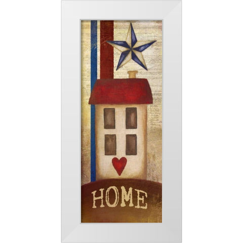 Welcome Home America II White Modern Wood Framed Art Print by Medley, Elizabeth