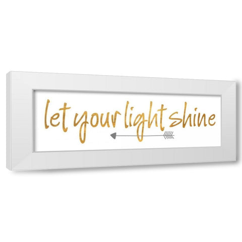 Light I White Modern Wood Framed Art Print by SD Graphics Studio