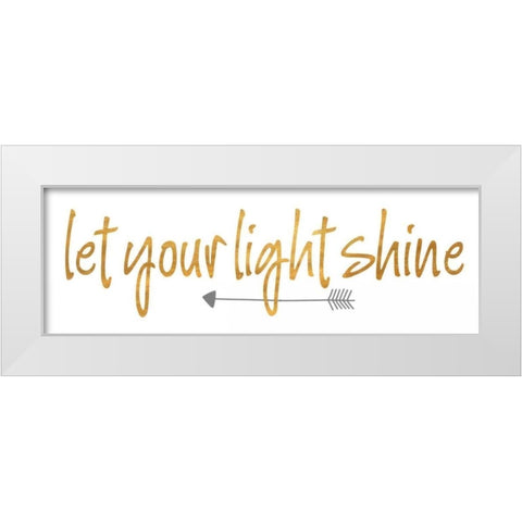 Light I White Modern Wood Framed Art Print by SD Graphics Studio