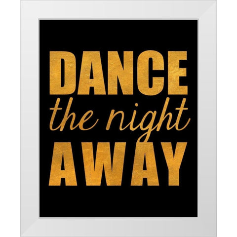 Be and Dance I White Modern Wood Framed Art Print by Studio, SD Graphics