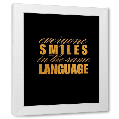 Smile Imagine I White Modern Wood Framed Art Print by Studio, SD Graphics