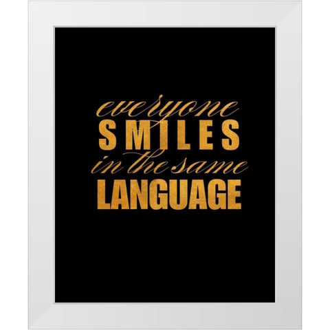 Smile Imagine I White Modern Wood Framed Art Print by Studio, SD Graphics