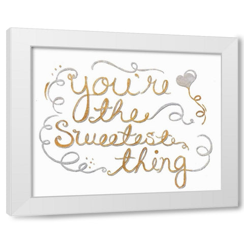 You are My Favorite II White Modern Wood Framed Art Print by SD Graphics Studio