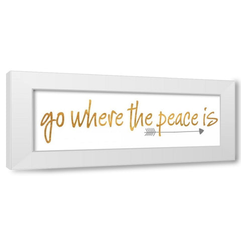 Light II White Modern Wood Framed Art Print by SD Graphics Studio