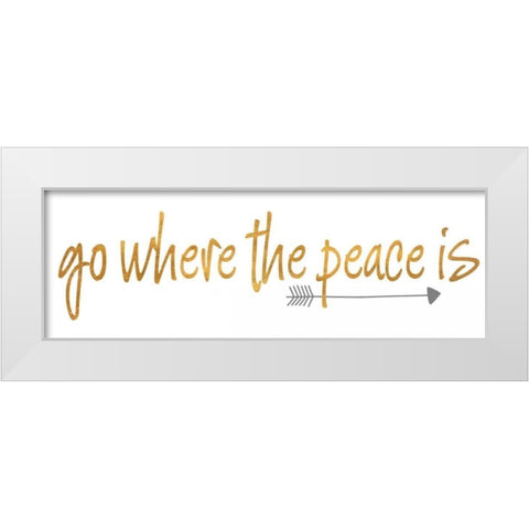 Light II White Modern Wood Framed Art Print by SD Graphics Studio