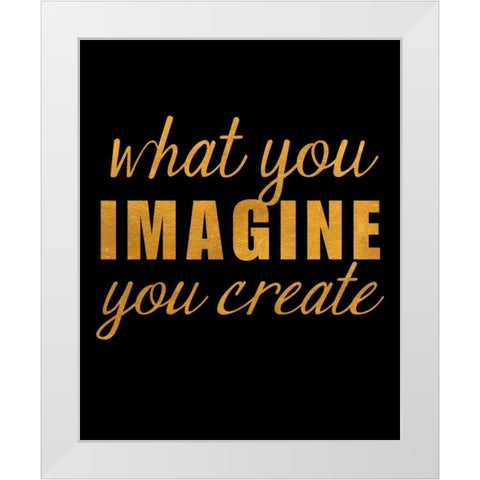 Smile Imagine II White Modern Wood Framed Art Print by Studio, SD Graphics