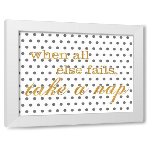 Life II White Modern Wood Framed Art Print by SD Graphics Studio