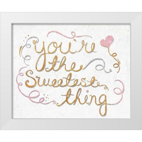 You Are My Favorite II White Modern Wood Framed Art Print by SD Graphics Studio