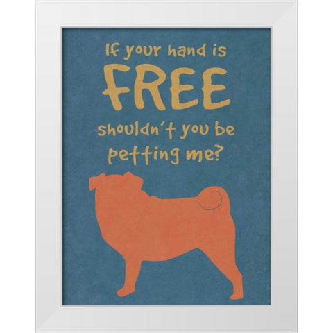 Deoge Says III White Modern Wood Framed Art Print by Studio, Sd Graphics