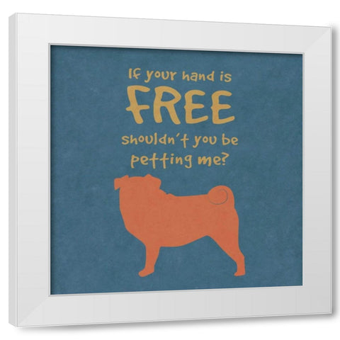 Deoge Says Square III White Modern Wood Framed Art Print by Studio, Sd Graphics