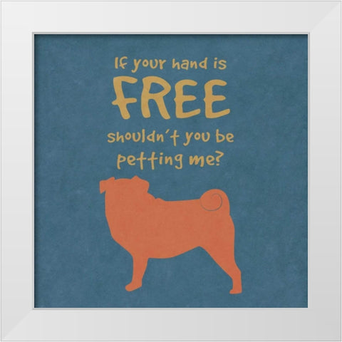 Deoge Says Square III White Modern Wood Framed Art Print by Studio, Sd Graphics