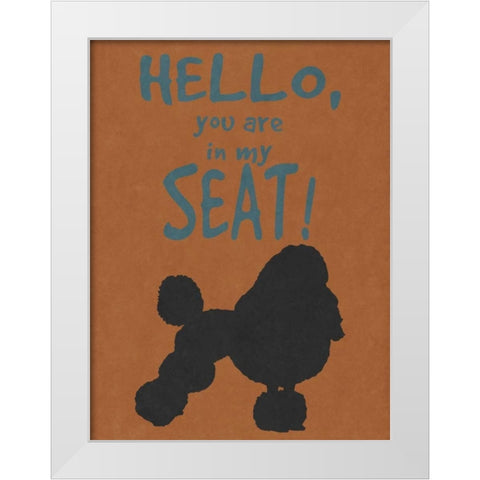 Deoge Says I White Modern Wood Framed Art Print by Studio, Sd Graphics