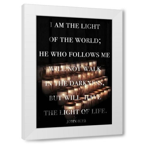 The Light of Life White Modern Wood Framed Art Print by Mansfield, Kathy